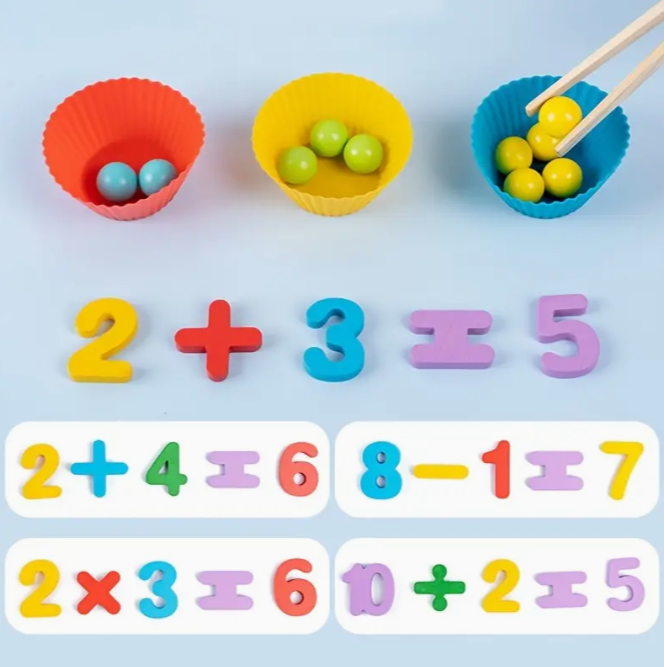 Juego de Matemáticas Montessori para Niños – Aprende Jugando
