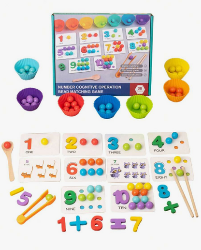 Juego de Matemáticas Montessori para Niños – Aprende Jugando